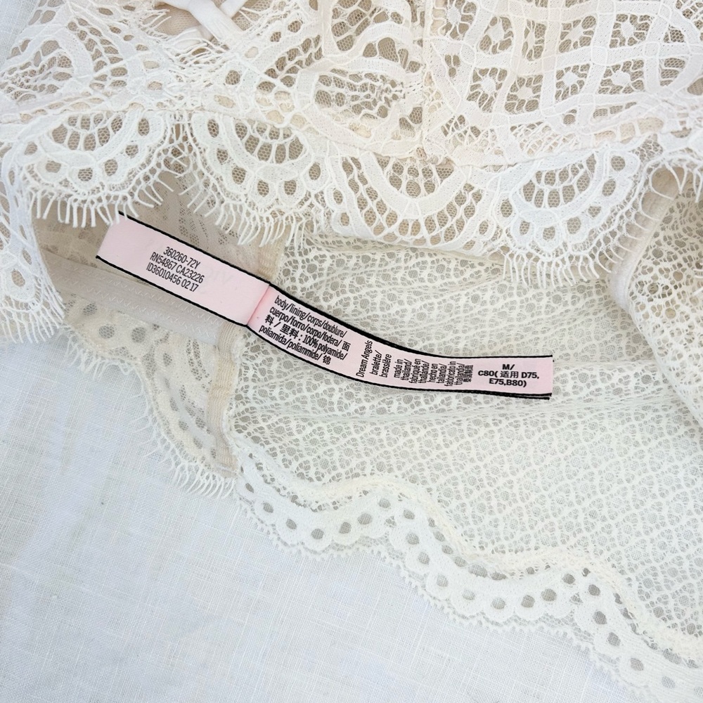Victoria's Secret Dream Angels Pale Pink Lace Up Bralette with Racerback - Picture 8 of 9